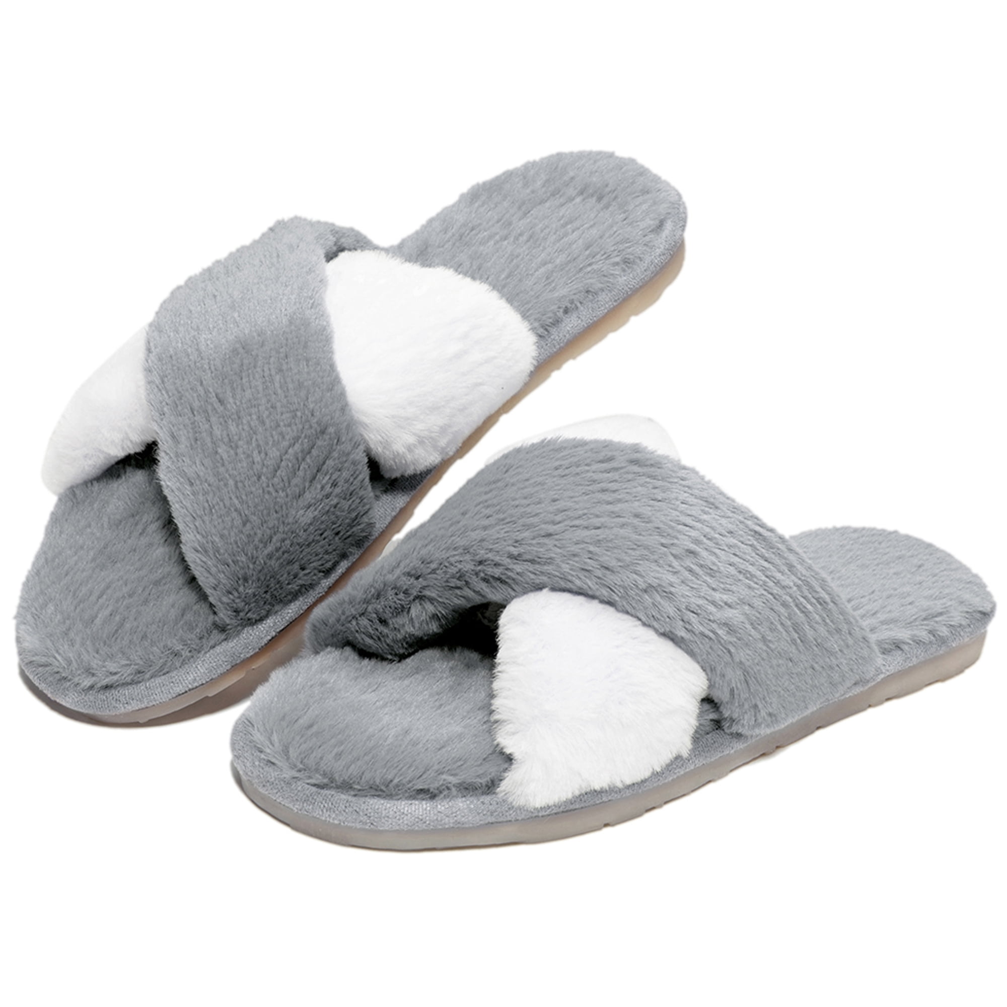 Men Winter Warm Cotton Anti-Slip Slippers Flat Home Sandals Indoor Shoes Comfy
