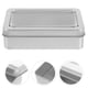 thumbnail image 2 of Caja de almacenamiento vacía portátil Caja de metal pequeña Contenedor de metal rectangular con tapa de ventana transparente, 2 of 7