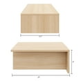 thumbnail image 6 of Nexera Kanso Nightstands Set of 2, Natural Blonde Oak, 6 of 6