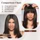 thumbnail image 4 of Guardurnaity Clip artesanal exquisito de fibra de alta temperatura en extensiones de cabello con flequillo para estilos informales y oficiales Cuidado del cabello Marrón oscuro, 4 of 6