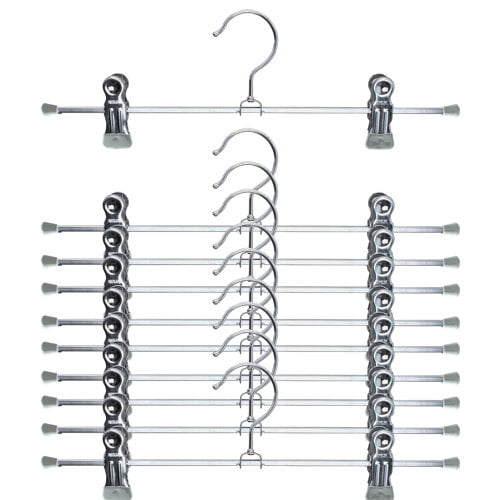 Mawa Pant Non-Slip Hanger with Clips (Set of 10)
