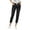 Black, variant on Idoravan Womens Capri Jeans Plus Size Women's Jogger Pants Ladies Drawstring Elastic Waist Cropped Trouser