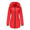 thumbnail image 6 of Winter Jackets for Women Water Detachable Hood Coat For Warm Long Sleeve Winter Outerwear Reversible Thermal Jacket With Pockets Winter Coats for Women, 6 of 6