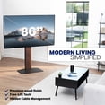 thumbnail image 4 of VIVO Free-Lift TV Stand with Super-Sized Base, Fits 55" to 86" Screens, 4 of 8