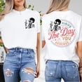 thumbnail image 6 of TeeMuse Skeleton T-Shirt, Have the Day You Deserve Graphic Tee, Quote Shirt, White M, 6 of 8
