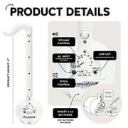 Otamatone Deluxe Musical Instrument Synthesizer for Adults - White