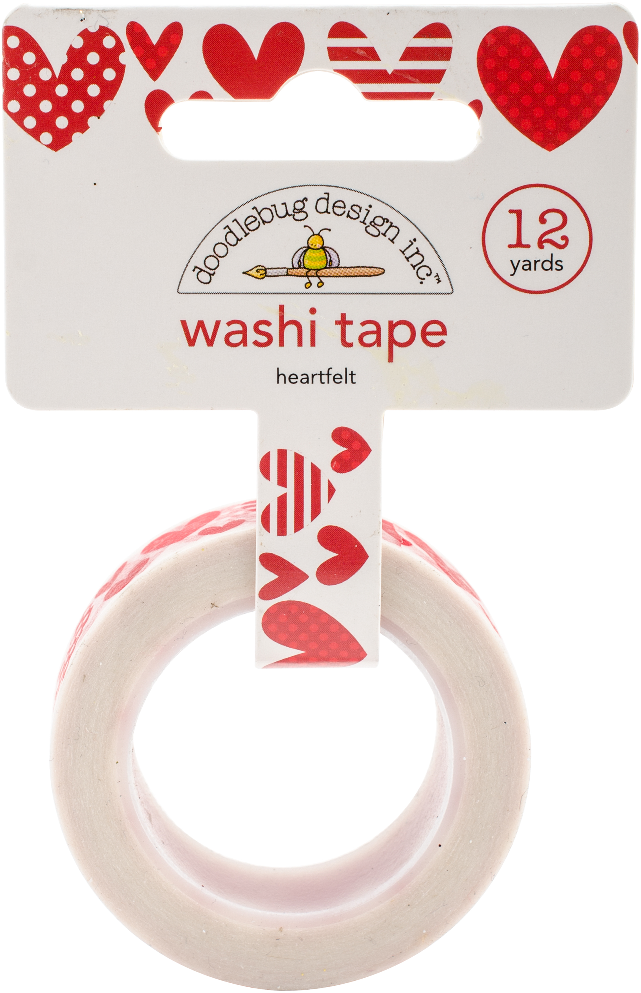 Doodlebug Washi Tape 15mmX12ydHeartfelt