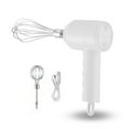 thumbnail image 1 of POINTERTECK Electric Hand Mixer Mini Cordless Handheld Mixer USB Rechargeable Handheld Egg Beater 3-Speed Adjustable Portable Electric Whisk for Egg Beater  Baking & Cooking (White) - by, 1 of 11
