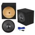 thumbnail image 1 of MB QUART FW1-304 12" 1200 Watt Car Audio DVC Subwoofer+Sealed Sub Box Enclosure, 1 of 11