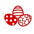 thumbnail image 4 of Easter Day Vinyl Wall Art Decal - 3 Easter Eggs - 17" x 22.5" - Resurrection Sunday Pascha Holiday Modern Cute Home Living Room Bedroom Apartment Office Work Nursery Decor, 4 of 4