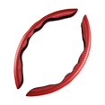 thumbnail image 1 of Cubierta de Volante de Plástico Kusrkot Embedded Universal Wraps 15 Pulgadas Cómodo de Agarrar Rojo, 1 of 8
