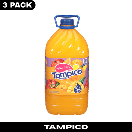 Tampico Mango Punch Juice Drink, 1 gal Bottles, Pack of 3