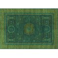 thumbnail image 1 of Ahgly Company Indoor Rectangle Oriental Turquoise Blue Modern Area Rugs, 6' x 9', 1 of 4