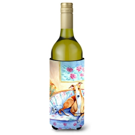 

Caroline s Treasures 7081LITERK Whippet Waiting on you Wine Bottle Hugger Wine Bottle multicolor