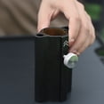 thumbnail image 3 of Adjustable Aluminum Alloy & Copper Canopy/Tent Pole Stabilizer Base - Outdoor Camping Accessory for 25-33mm Rods, Anti-Shake Fixed Tube Holder with Secure Nut Fastening, Black, 100x67x50mm, 158g, 3 of 6
