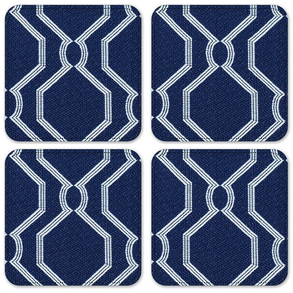Vinyl Drink Coasters - Set of 4 - Geometric