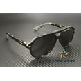 thumbnail image 4 of Dolce & Gabbana DG 4452 Plastic Unisex Aviator Sunglasses Black on Grey Havana 60mm Adult, 4 of 6