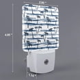 thumbnail image 2 of Pofeuu Palm Tree Print Night Lights Plug into Wall with Dusk-to-Dawn Light Sensor, LED Nightlight for Bathroom, Adult, Hallway-UK, 2 of 7