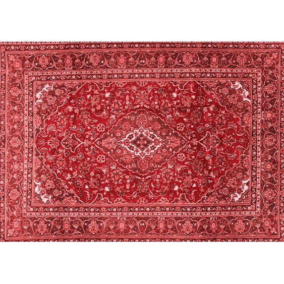 Ahgly Company Indoor Rectangle Persian Red Traditional Area Rugs, 7' x 9'