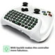 thumbnail image 2 of MoKo Xbox One Mini teclado retroiluminado verde, 2.4G Receptor inalámbrico Chatpad Mensaje Teclado de juego Teclado, con auriculares y conector de audio, para Xbox One / S / Elite / Series X / Series, 2 of 3