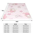 thumbnail image 5 of Kuromi And My Melody Fleece Blanket Super Soft Cozy Throw Blanket 60"X50", Lightweight Fuzzy Comfy Flannel Blanket Warm Plush Throw Blankets For Couch, Sofa, Bed, 5 of 7