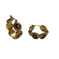thumbnail image 5 of Pendientes retro vintage de oro viejo chapados en oro, pendientes de moda que no se golpean fácilmente, pendientes de gran sentido, construcción duradera, diseño unisex, 5 of 5