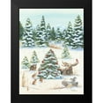 thumbnail image 2 of Britton, Pam 19x24 Black Modern Framed Museum Art Print Titled - Woodland Friends, 2 of 5