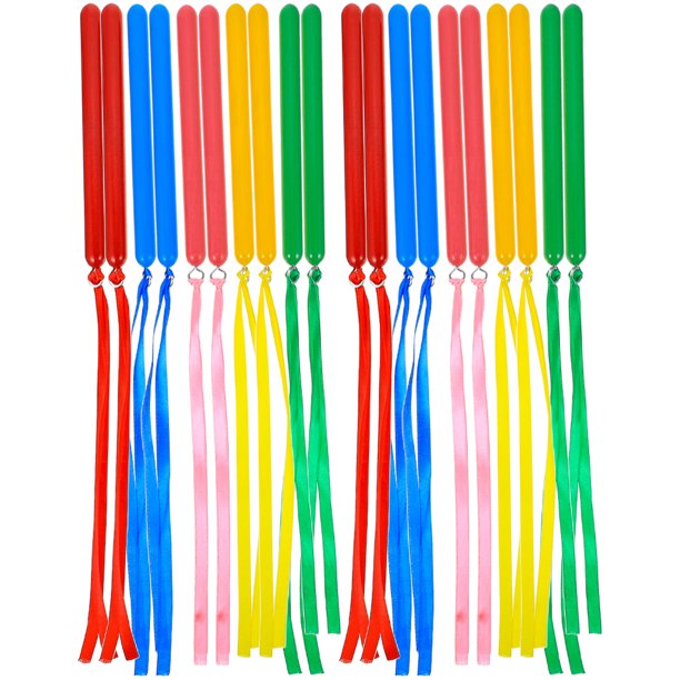 10 pares de baquetas rítmicas con cinta, instrumentos musicales de percusión, juguetes para niños