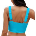 thumbnail image 3 of Hauts de Bikini pour Femmes, Hauts de Maillot de Bain à devant Torsadé, Hauts de Maillot Rehausseur, Haut de Maillot de Bain Confortable, Soutien-Gorge de Sport, Haut Tankini Rétro, 3 of 6