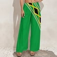 thumbnail image 5 of Jamaica Flag Straight Pants Green And Yellow Kawaii Wide Leg Pants Ladies Oversized Harajuku Graphic Trousers, 5 of 6