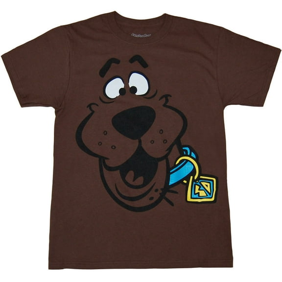 Scooby Doo Face Adult T-Shirt
