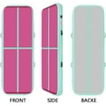 thumbnail image 2 of CEOKS 3m/10ft 4inch Thick Inflatable Air Track Tumbling Gymnastic Mat Floor Home Training W/ Pump Fbsport, Pink&Green, 2 of 9