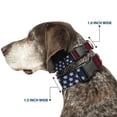 thumbnail image 2 of Buckle-Down Pet Collar, Dog Collar Plastic Buckle, Stars Stripes Blue White Red, 11 to 16.5 Inches 1.0 Inch Wide, 2 of 8