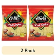 (2 pack) On The Border Cafe Style Tortilla Chips, Gluten-Free, 16.5 oz Bag