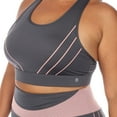 thumbnail image 4 of White Mark Women's Plus Size Cut Out Back Mesh Sports Bra, 4 of 5