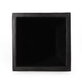thumbnail image 6 of Modern Outdoor Cast Stone Planter with Tapered Design for Patio and Garden, Lightweight Concrete Construction, Black Finish, 13 Inch Small Planter for Plants and Flowers, 6 of 9