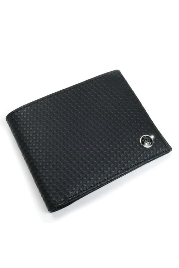 Pre-Owned Dunhill Bi-fold Wallet MICRO D-EIGHT Black L2G330A Men's (Good)