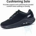thumbnail image 5 of GOOBON Wide Toe Box Walking Shoes Womens Arch Support Orthotic Sneakers Plantar Fasciitis Tennis Running Shoes Fashion Sneakers for Foot Pain Relief US 6-11, 5 of 7