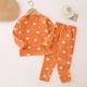 thumbnail image 2 of Odeerbi 1-14 Años Niños Niñas Pijama Conjuntos Imprimir Long Johns Pijamas Niños Homewear Manga Larga Cuello Redondo Top Camisa Dos Piezas Conjunto, 2 of 3