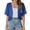 28# Blue, variant on Shrug Cardigan for Women Bolero Open Front Cover Up Sheer Short Sleeve Kimonos for Evening Dress Beige M