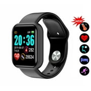 Black Friday Deals Bluetooth Smart Watch,Fitness Watch Activity Tracker with Heart Rate Monitor IP67 Waterproof Touch Screen Bluetooth Smartwatch Sports Watch for Android iOS Phones Black