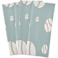 thumbnail image 2 of GZHJMY Soft Absorbent Reusable Kitchen Towels, Set of 1|28x18 in, Cartoon Baseball Dining Kitchen Living Room Tea Towels Dish Towels Decorative Towels, 2 of 7