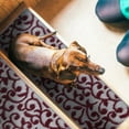 thumbnail image 6 of Sussexhome Carpet Stair Treads for Wooden Steps - Indoor Staircase Step Treads with Thick Carpet & Pattern Design - 9'' x 28'', Red, Pack of 10, 6 of 7