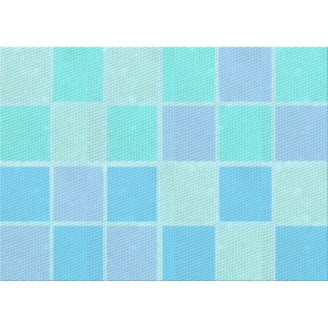 Ahgly Tapis Rectangulaire Lavable en Machine Intérieur Transitionnel Bleu Diamant Bleu, 7 Pieds x 9 Pieds