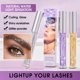 thumbnail image 4 of Máscara de pestañas con purpurina violeta, máscara de pestañas con diamantes, gruesa, brillante, rizador de pestañas, maquillaje para extensión, resistente al agua, secado rápido, lentejuelas, ojos ne, 4 of 5