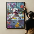 thumbnail image 6 of American Bulldog Dog Bathroom Decor - Funny Bathroom Decor Wall Art, Dog Bathroom Wall Art and Animal Poster, Dog Bathroom Signs and Funny Bathroom Art UNFRAMED, 6 of 6