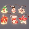 thumbnail image 3 of Navidad Luces Colgantes Decoraciones Led Copo De Nieve Estrella Lámpara Decoración De Navidad Regalo Perfecto Para La Familia Eigraketly HA043370-02, 3 of 6
