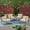 Teak/Beige, variant on Newbury Outdoor Acacia Wood Club Chairs with Cushions, Set of 4, Gray, Dark Gray