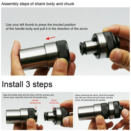 

LAFGUR Tap Collet Chuck Tapping Collet Chuck Holder Overload Protection Adjustable Torsion Quick‑Change JIS‑GT24‑M6 Tapping Collet Holder