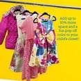 thumbnail image 2 of ZOBER Kids Velvet Hangers (14” Inch - 50 Pack) Non-Slip Junior Hangers, Ultra-Slim Space-Saving Childrens Hangers - 360°-Swivel Hook, Strong & Durable Preteen Hangers (Medium), 2 of 7